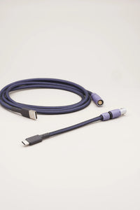 Purple black usb c keyboard cable 