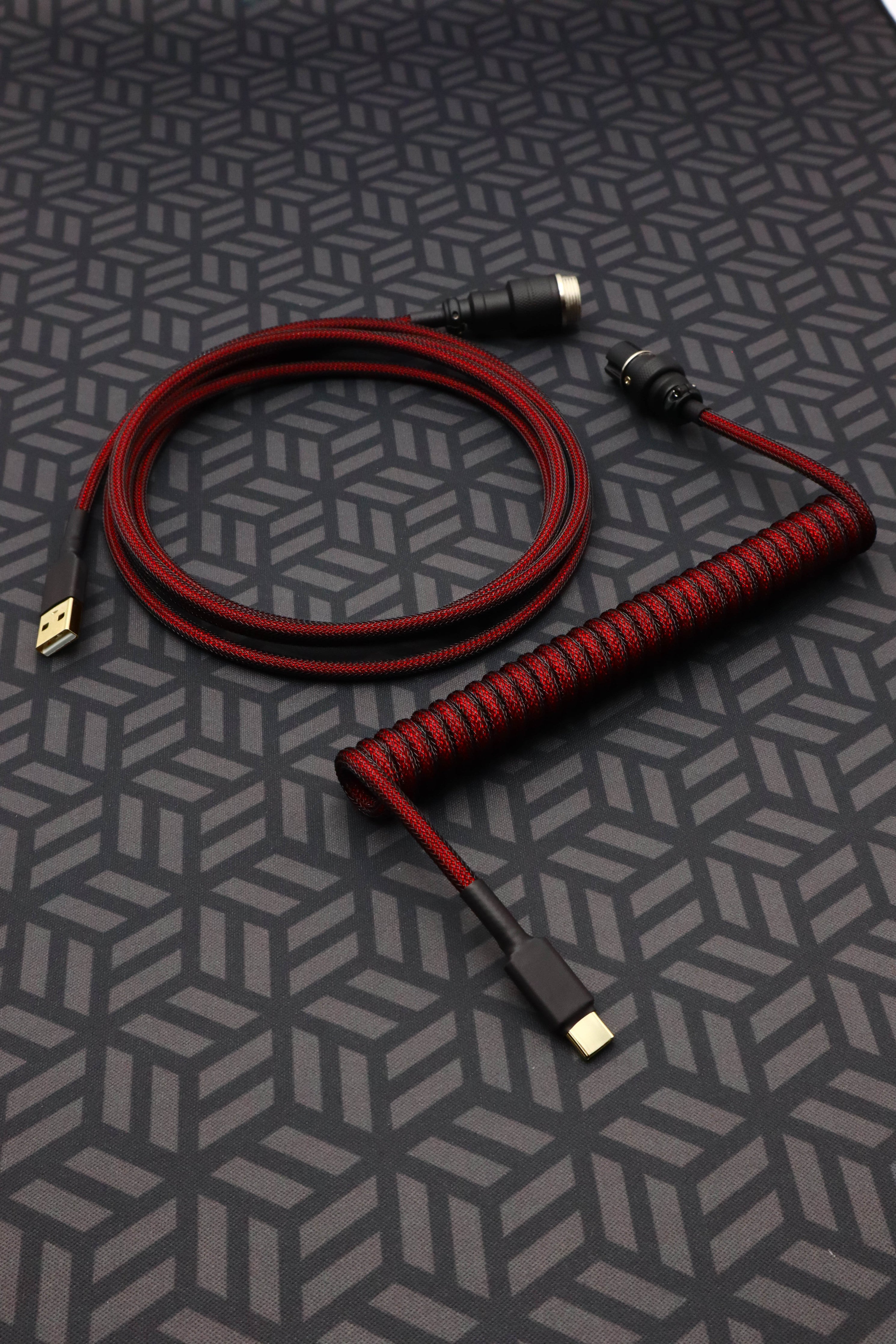 Custom Coiled USB Cable for Keyboards – SILKEYKBD